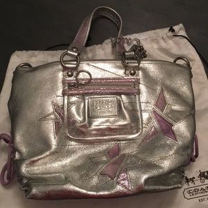 Silver Coach poppy purse